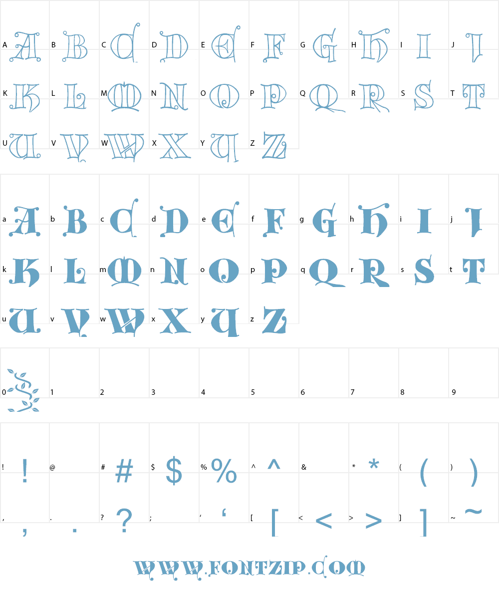 Kingthings Versalis Font Character